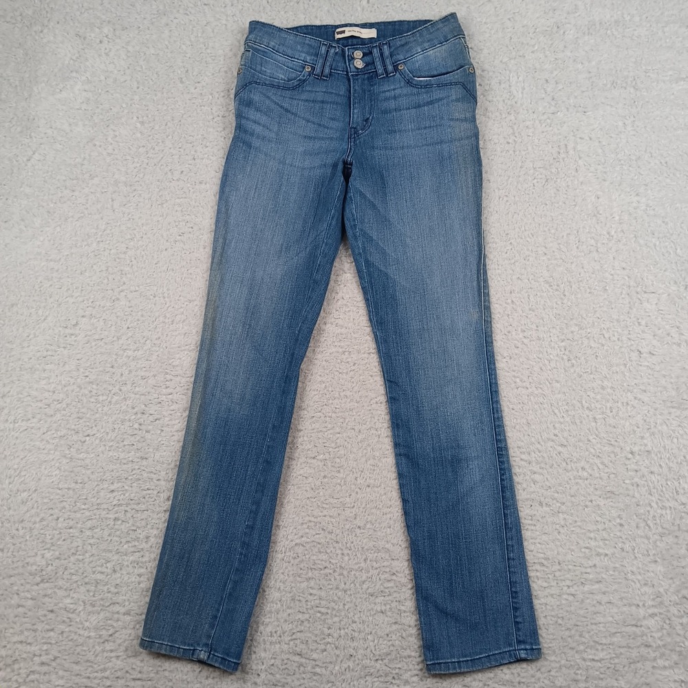 Levi Strauss Jeans Mid Rise Skinny Women 4M Blue Flap Pocket S46148